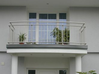 Balkon mit Geländer